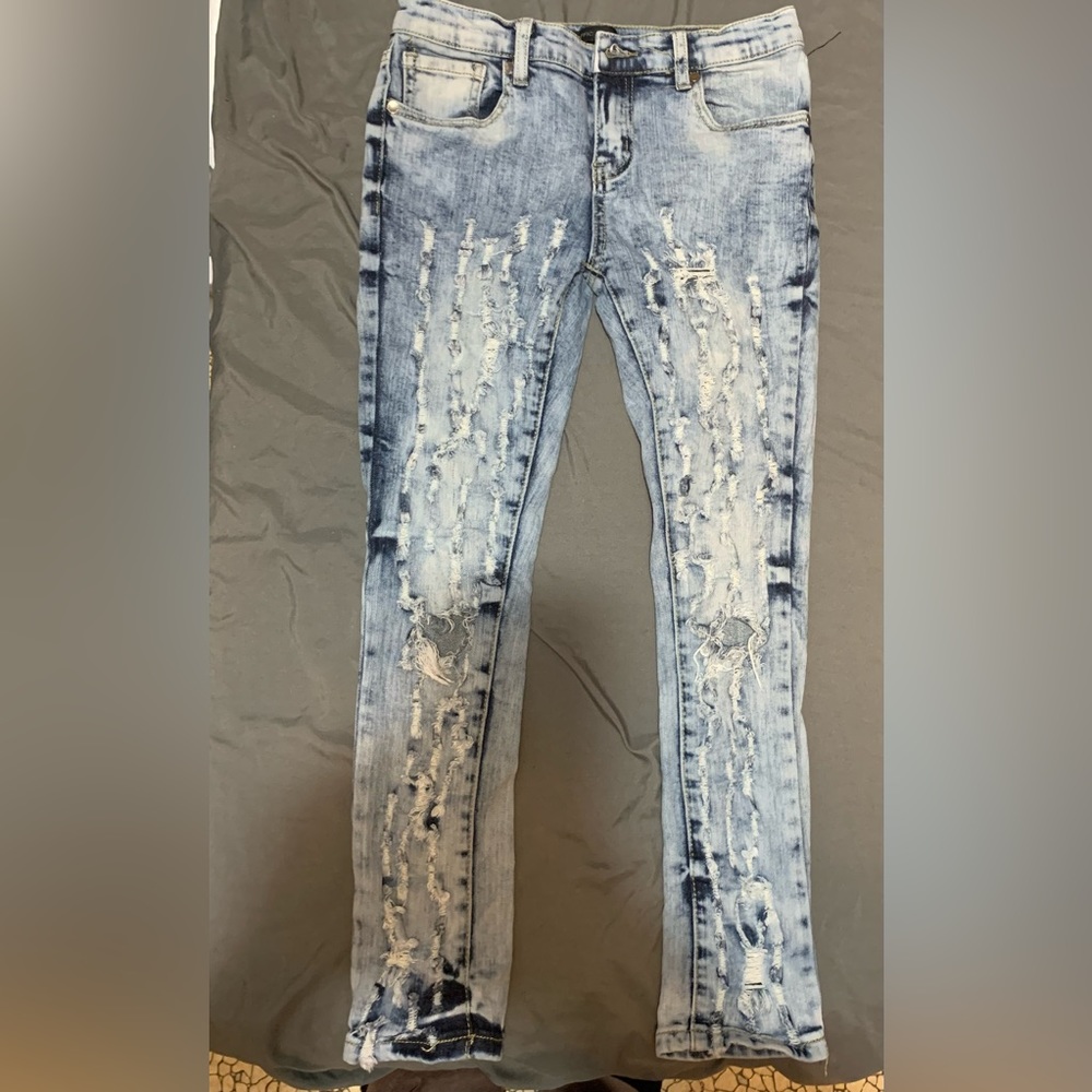 Traffic jeans wear  ripped jeans acid washed